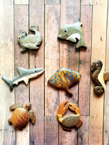 Sealife Wooden Magnets