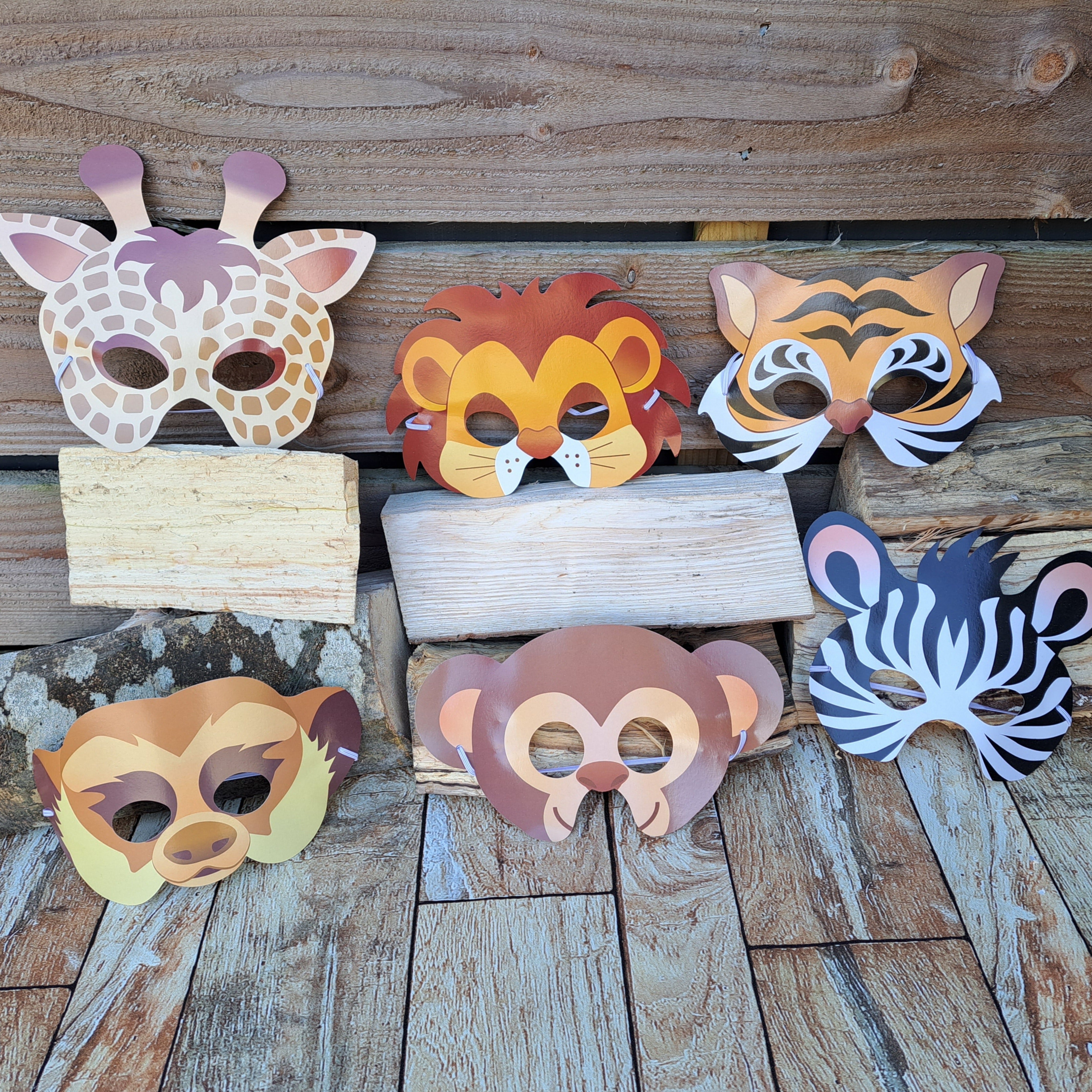 Wild Animal Paper Masks