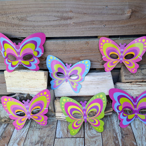 12 x Butterfly Paper Masks